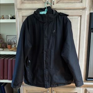 Champion Men's Black Performance Jacket sz L winter Ski